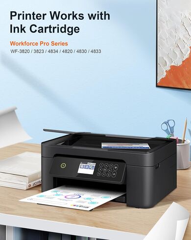 Remanufactured Replacement for 822XL for Epson WF-3820 Printer Ink Cartridge | Compatible for Epson 822XL Ink Cartridges for Workforce Pro WF-3820 WF-3823 WF-4830 WF-4833 WF-4820 Printer (8 Pack) in Kuwait