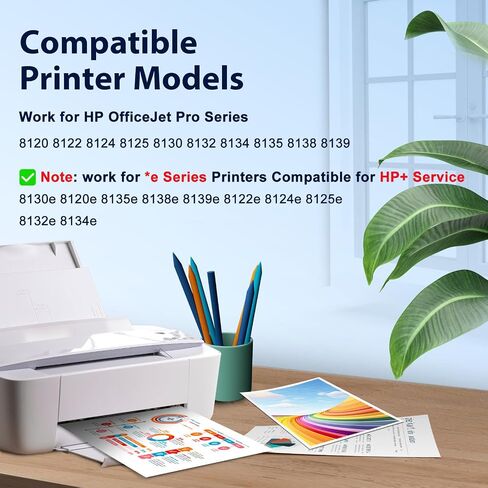 923 Ink Cartridges for HP Printers 4 Pack Replacement for HP 923XL Ink Cartridges Combo Pack Work for HP OfficeJet Pro 8130e 8125e 8120e 8138e 8135e 8139e Printers, No Chip, Black Cyan Magenta Yellow in Saudi Arabia