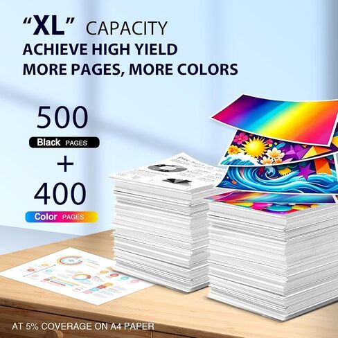 923 Ink Cartridges for HP Printers 4 Pack Replacement for HP 923XL Ink Cartridges Combo Pack Work for HP OfficeJet Pro 8130e 8125e 8120e 8138e 8135e 8139e Printers, No Chip, Black Cyan Magenta Yellow in Saudi Arabia