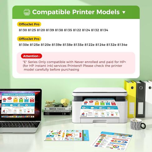 923e 923 Ink Cartridges OfficeJet Pro 8130 8125 8120e Printer Ink Cartridge in Saudi Arabia