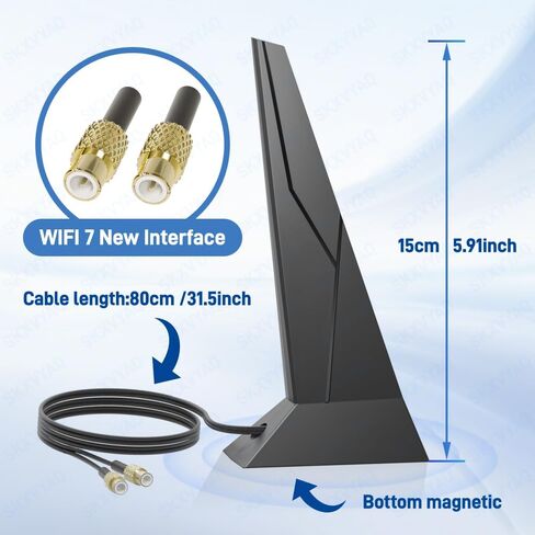for MSI WiFi 7 Antenna 5.8Gbps Magnetic Base Gaming PC EZ-Plug Interface in Saudi Arabia
