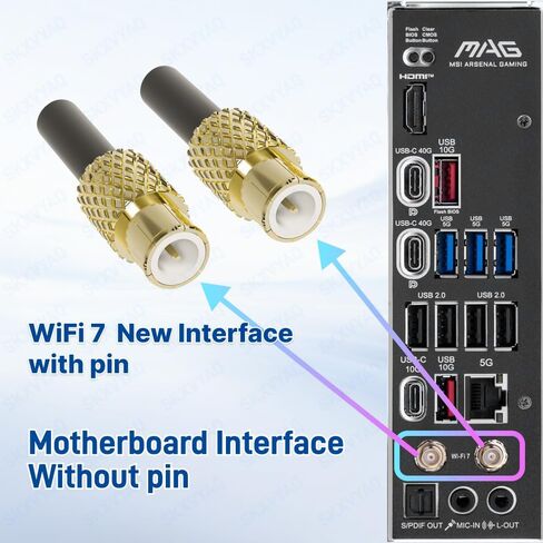 for MSI WiFi 7 Antenna 5.8Gbps Magnetic Base Gaming PC EZ-Plug Interface in Saudi Arabia
