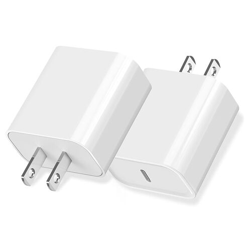iPhone 17/16/15 Fast Charger Block, USB Type C Wall Charger 2Pack 20W PD Charging Brick Power Adapter Plug Box for Apple iPhone 17 Pro Max/iPhone 16 Plus/iPhone 15 Pro Max/14 Plus/13/12/11/X/Mini/iPad in Kuwait