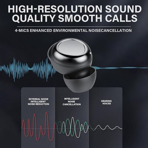 Wireless Earbuds, 40dB Noise Cancelling Wireless Bluetooth 5.4 Headphones in Kuwait