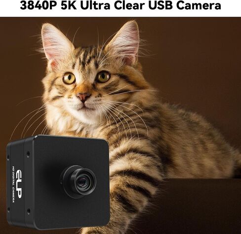 5K USB3.0 Industrial Camera,20MP 5120x3840 High Resolution Webcam,85° HFOV No Distortion Lens,Support USB3.0/2.0 High Speed Transmission,Plug&Play for Windows Linux Mac Android System in Saudi Arabia