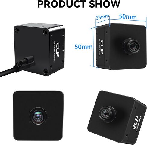 5K USB3.0 Industrial Camera,20MP 5120x3840 High Resolution Webcam,85° HFOV No Distortion Lens,Support USB3.0/2.0 High Speed Transmission,Plug&Play for Windows Linux Mac Android System in Saudi Arabia