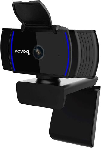 1080P Webcam with Microphone and Privacy Cover, Streaming Webcam Full HD, USB Mac/PC/Desktop/Laptop Web Camera for Remote Working/Learning, Compatible with Zoom/Skype/Facetime/Teams and More in Saudi Arabia