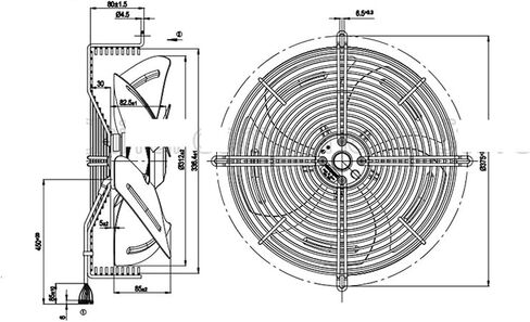 S4D315-AP10-30 230/400V Cooling Fan in Kuwait