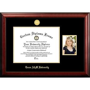 Campus Images NCAA Texas A&M University Gold Embossed Diploma Frame with 5 x 7 Inches Portrait in Saudi Arabia