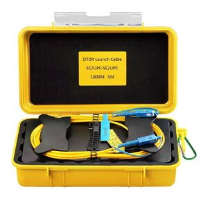 BAOSHLA OTDR Fiber Optic Transmission Launch Cable Box SC/UPC-SC/UPC 1KM Fiber Optic Testing Extension cableFiber Optic Transmission Cable Ring Test Tools OTDR Dead Zone Eliminator