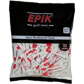 – Made in USA – Bamboo and Plastic Golf Tees 2.75" and 3.25" – 100 Pack