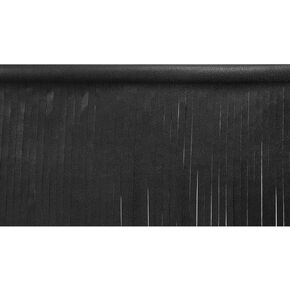 Trims by the Yard 4" Matte Finish Vegan Leather Fringe Trim, Black (5 Yard Cut)
