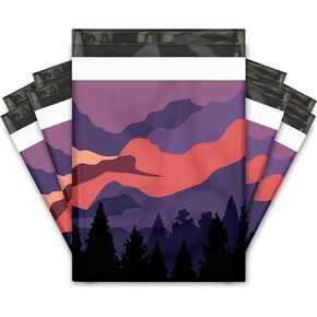 10x13 (100) Mountain Sunset Designer Poly Mailers Shipping Envelopes Premium Printed Bags