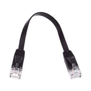 cablecc Cat 6 RJ45 UTP Network Cable Ultra Slim Flat Ethernet Cable Twisted Pair Patch Cord for Laptop Router 20cm
