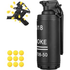 Hand Grenade Toy for CS Battle Game,with 9 Foam Ammo Fun Impact Tactical CS-Grenade Toys Outdoor Sport for Age 14 Years Old and up and Adults