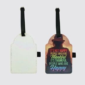 Zeloyaut 2pcs Sublimation Golf tees Bag with 6 tees Custom Tag Blanks PU Leather