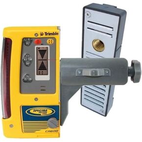 Spectra Precision CR600 Combination Laser Level Receiver with Rod Clamp, Magnetic Mount, Batteries, Waterproof, Lightweight, Bright LED Indicators