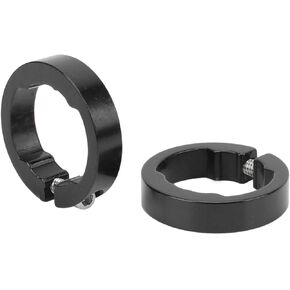 2Pcs Bike Handlebar Grips Lock Jaw Clamps Rings Bike Grips Clamping Rings Aluminum Alloy Bike Grip Lock On Clamps for 22.2mm Bike Handlebar