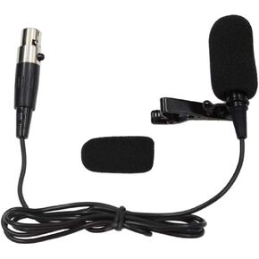 Lapel Microphone Lavalier Microphone Unidirectional Condenser Microphone Compatible with Shure Wireless Transmitter(Mini XLR TA4F Connector) for Shure Radio Mic Wireless bodypack Transmitter