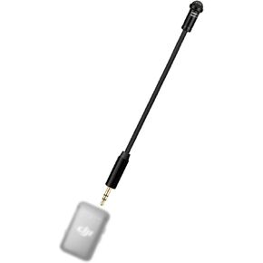 Handheld Lavalier Microphone Compatible with DJI Mic 2 / Mic 1 Wireless Microphone System Transmitters, 3.5mm Gooseneck Omnidirectional Lapel Lav Mic Holder for Interview