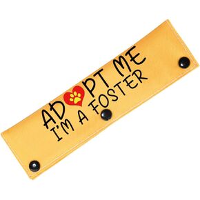 PWHAOO Adopted and Adored Dog Adopt Me Leash Sleeve Adopt Me Leash Sleeve New Puppy Dog Leash Wrap Gift (Adopt ME I'm A Foster Sleeve)