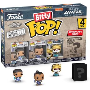 Funko Bitty Pop!: Avatar: The Last Airbender Mini Collectible Toys 4-Pack - Katara, Sokka, Suki & Mystery Chase Figure (Styles May Vary)