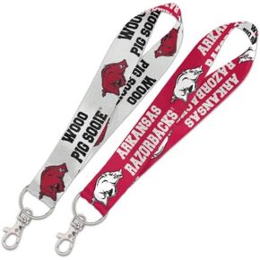 WinCraft NCAA Arkansas University Razorbacks Key Strap with 6 Inch Loop and Swivel Lobster Clasp