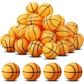 Leitee 36 Pcs Table Tennis Balls 40 mm Sport Theme Indoor Outdoor Games for Party Decoration Crafts (Basketball)