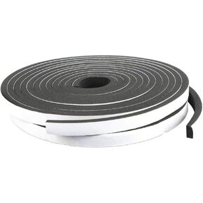 YXQ Foam Weather Stripping Tape Waterproof CR Sealing Neoprene Single-Sided Adhesive EVA Seal(1/2'' W X 1/4'' T X 13ft L)