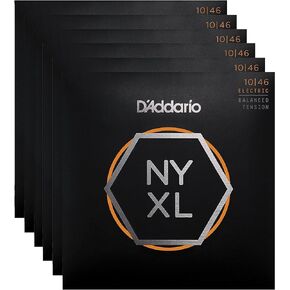 D'Addario NYXL Electric Guitar Strings Balanced Lite 10-46 (6 Pack Bundle)
