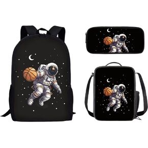 Mumeson Music Note Print Backpack Water Resistant School Bag Outdoor Casual Rucksack School Bag and Lightweight Lunch Bags Portable Pencil Case Back to School Supplies