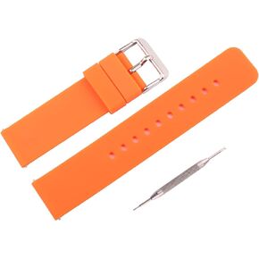 MMBAY Quick Release Rubber Silicone Watch Band 18mm 20mm 22mm Breathable Wrist Watch Strap Accessories Match All Watches for Men Women