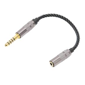 Hilitand 4.4mm Balanced Male to 3.5mm Stereo Female Adapter Cord Cable Silver Plated Copper Wire for NW‑ZX507 DMP‑Z1 NW‑ZX300A, for Lotoo PAW6000, for R2R2000, for FIO‑M11