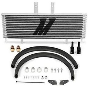 Mishimoto MMTC-DMAX-01SL Transmission Cooler Compatible With Chevrolet/GMC Duramax 6.6 LB7 2001-2003 Silver