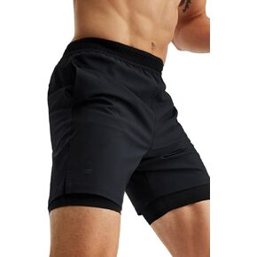 Fabletics Men's The Fundamental Short (Lined), Workout, Running, Training, Gym, Yoga, Ultra Lightweight, Athletic in Saudi Arabia