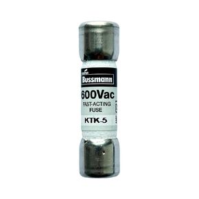 New OEM KTK-5 KTK-5A 600Vac Fast Acting Fuse, Pack of 10