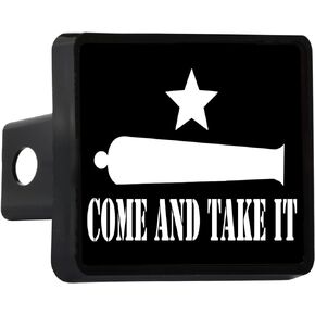 Rogue River Tactical Texas Come and Take It Gonzales Flag Trailer Hitch Cover Plug US Patriotic Lone Star State TX
