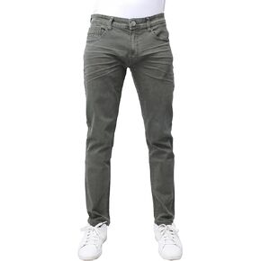 X RAY Men's Stretch Pants, Slim Fit Flexible Commuter Colored Denim Jeans, Casual Pants for Men