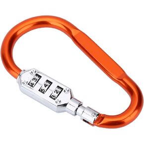 FILFEEL Lock, Travel Bag Luggage Security Combination Locking Padlock(Orange)