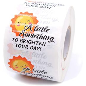 Cute Small Business Stickers,Funny A Little Something To Brighten Your Day Sunshine Business Stickers,Thank You Stickers,Packaging Stickers, Mail Envelopes Shipping Stickers for Small Business,500 PCS