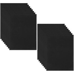 50Pack Black EVA Foam Sheets, 9" x 12" Cosplay Foam Paper Craft Foam Sheets, 1/8"Thick High Density Foam Boards for Cosplay Boy Scouts Halloween Costumes Arts and Crafts Projects