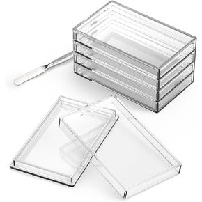Silver Bar Holder, 10oz Silver Bar Capsule Storage 5Pcs Bar Capsule Container for 10 Ounce Silver Bar