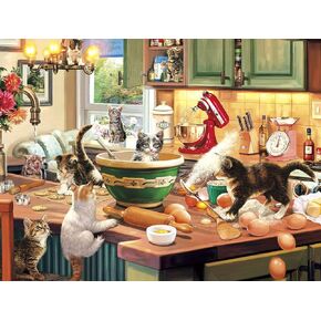 Buffalo Games - Kitten Kitchen Capers - 750 Piece Jigsaw Puzzle