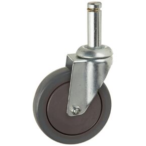 Quantum Storage WR-00H 4 Piece 5" Diameter Polyurethane Swivel Caster Set with 2 Brakes