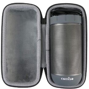 co2CREA Hard Travel Case Replacement for COMISO X26 Waterproof Bluetooth Speakers Outdoor Wireless Portable Speaker,Black Case+Inside Grey