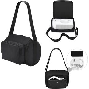 Carrying Case For Sonos Move2/Sonos Move Portable Bluetooth Speaker Soundbar Storage bag Can Store Wireless Charging Base Charger Shock Absorbing Cotton Protect For Hiking Outdoor Activities Travel