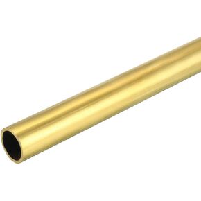 uxcell 10mm x 12mm x 500mm Brass Pipe Tube Round Bar Rod