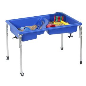 Children's Factory, 1138-18, Neptune Sensory Table & Lid, 18"H, Blue, Kids Classroom, Preschool, Playroom or Kindergarten Autism Learning Activities