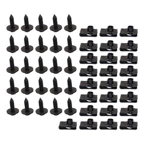 NLQR 50x 5/16 Body Bolts and U-Nut Clips 5/16-18 x 1-3/16 (25 Each) #1590 (858/19) Replace 384930-S36