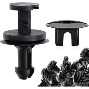 15 Sets Air Deflecter Retainer Clips & Grommets, Front Bumper Clip Compatible with Che vrolet Silverado Colorado Avalanche G MC Sierra Yukon, Retainer Clips Replace G M 15733971 & 15733970